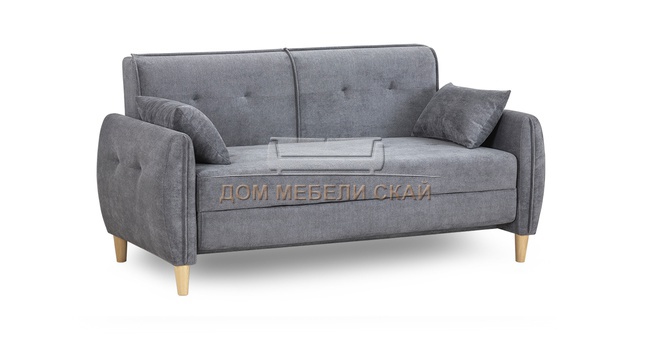 Диван-кровать Анита, велюр серый ТД 374
