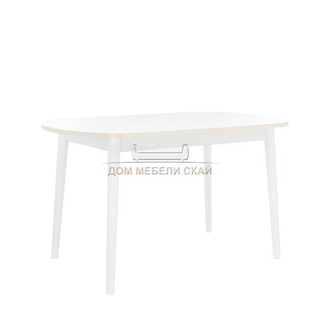 Стол обеденный раздвижной Leset Акра 2Р, кремовый/белый