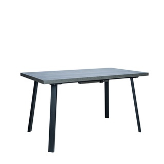 Стол обеденный раздвижной Leset Хаген 2Р, бетон/черный