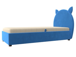 Кровать детская Бриони, велюр голубой