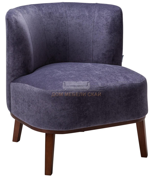 Кресло Шафран, фиолетовый велюр