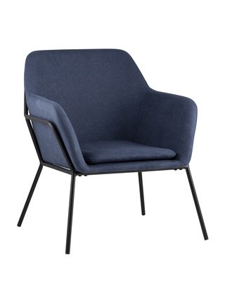 Кресло Шелфорд, велюровый синего цвета