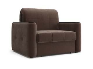 Кресло-кровать Ницца 800, velutto 23 шоколад/накладка венге