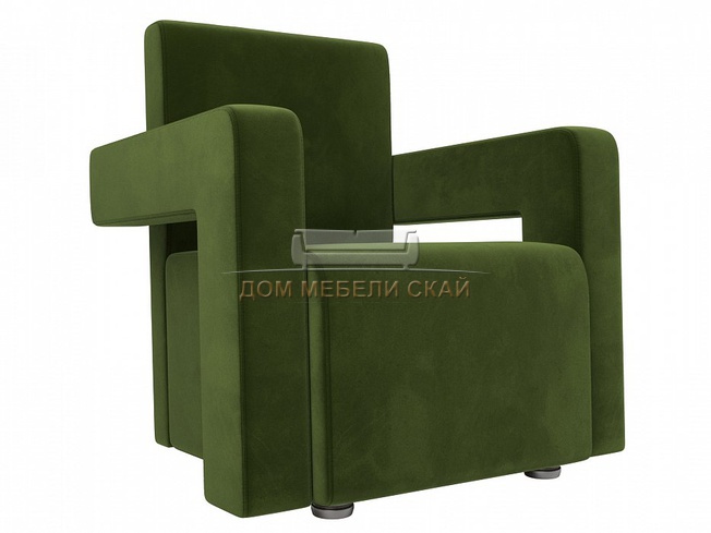 Кресло Рамос, зеленый микровельвет