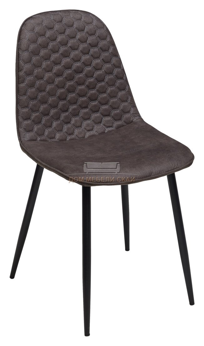 Стул LION, велюровый темно-серого цвета