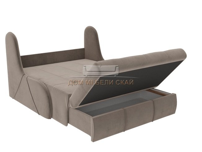 Диван-кровать аккордеон Риттэр, коричневый/велюр - купить в Москве ...