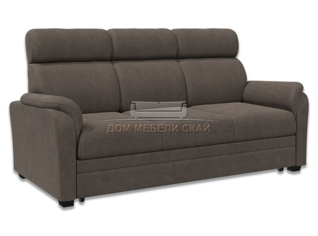 Диван-кровать Омега 1400, серо-коричневый велюр