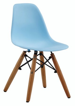 Стул пластиковый детский JERRY, голубого цвета