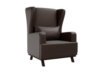 Кресло Джон, коричневое/экокожа