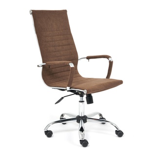 Кресло офисное Urban, флок коричневого цвета