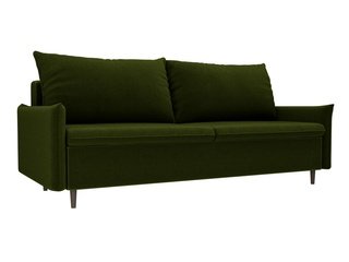 Диван-кровать Хьюстон, зеленый/микровельвет