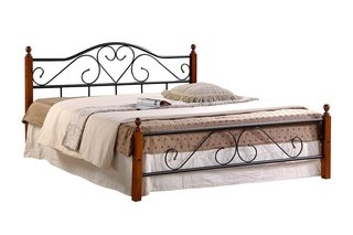 Кровать двуспальная металлическая AT-815 180x200