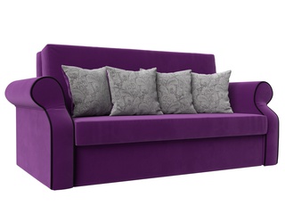 Диван-кровать аккордеон Софт, фиолетовый/микровельвет