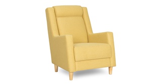 Кресло для отдыха Дилан, рогожка желтая ТК 424