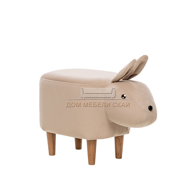Пуф Leset Rabbit COMBI, велюр V18 бежевый