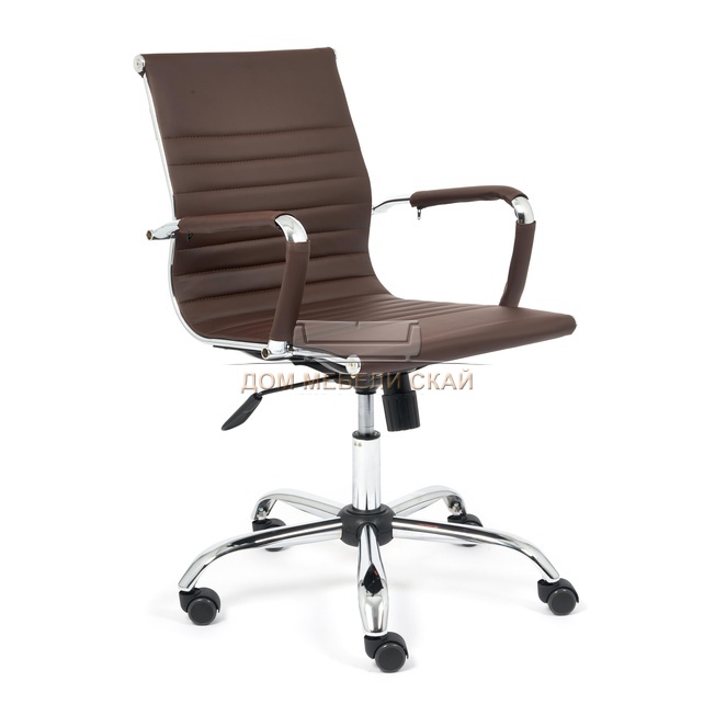 Офисное кресло Urban-Low, экокожа коричневого цвета