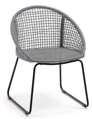 Стул-кресло Sandrine, серого цвета