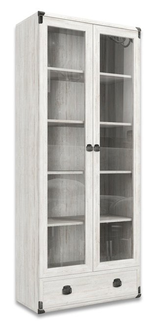 Шкаф-витрина 2-дверный Индиана JWIT 2d1s, сосна