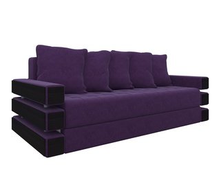 Диван-кровать Венеция, фиолетовый/микровельвет