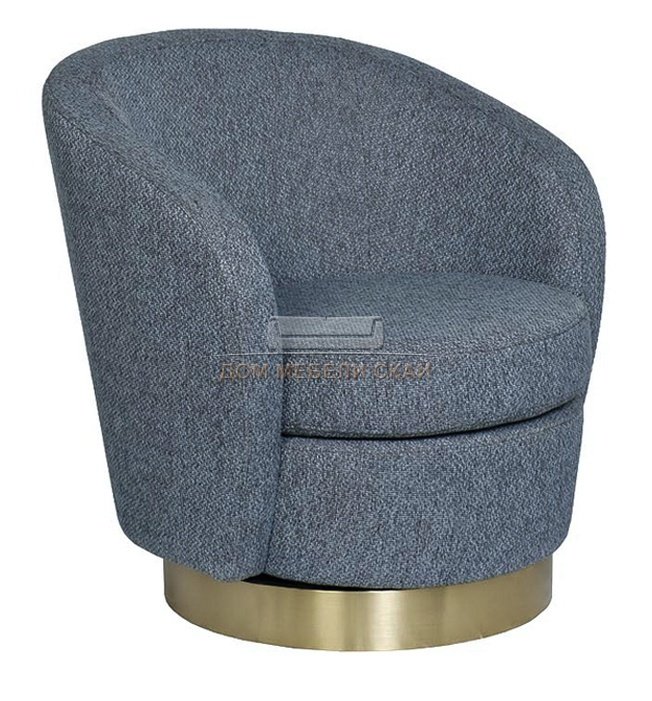 Кресло вращающееся серое (рогожка) 76AR-7384GOLD-GRB