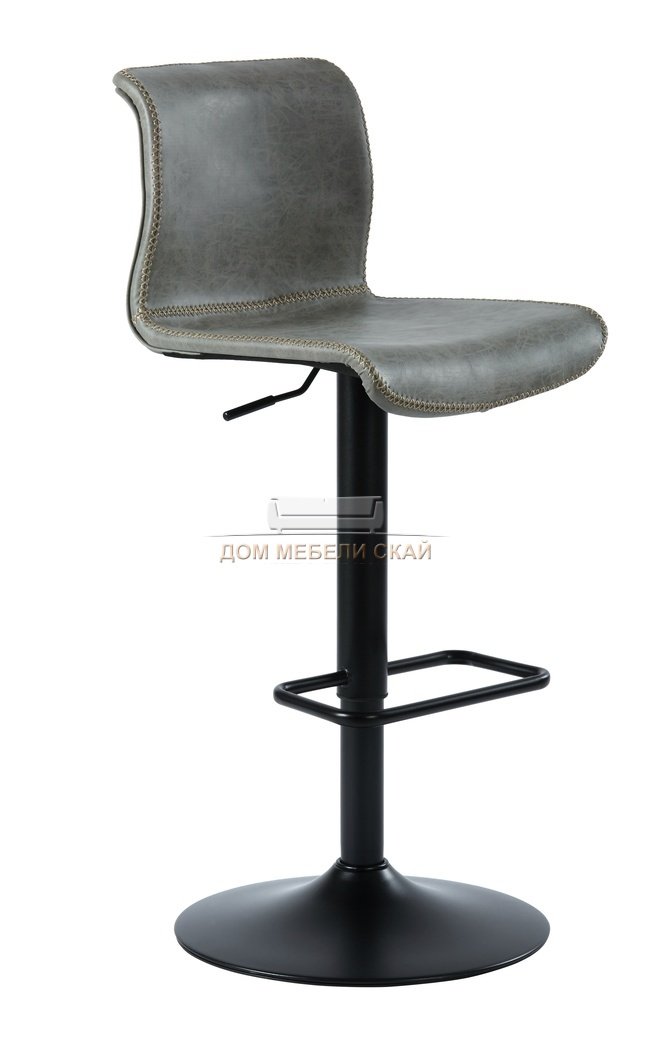 Барный стул NEVADA, vintage ash экокожа серого цвета