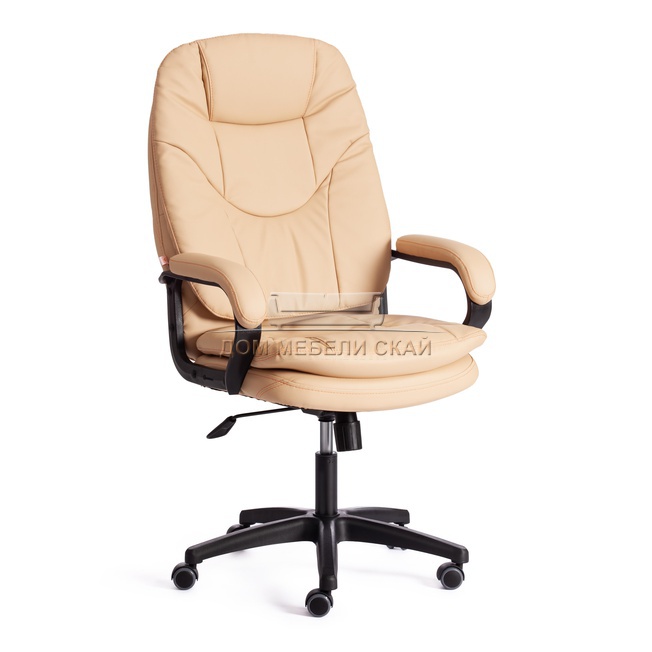 Кресло офисное Комфорт Comfort LT, бежевая экокожа 36-34