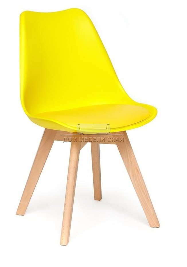 Стул Secret De Maison Tulip mod. 73, пластиковый желтого цвета