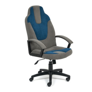 Офисное кресло Neo, серый/синий флок