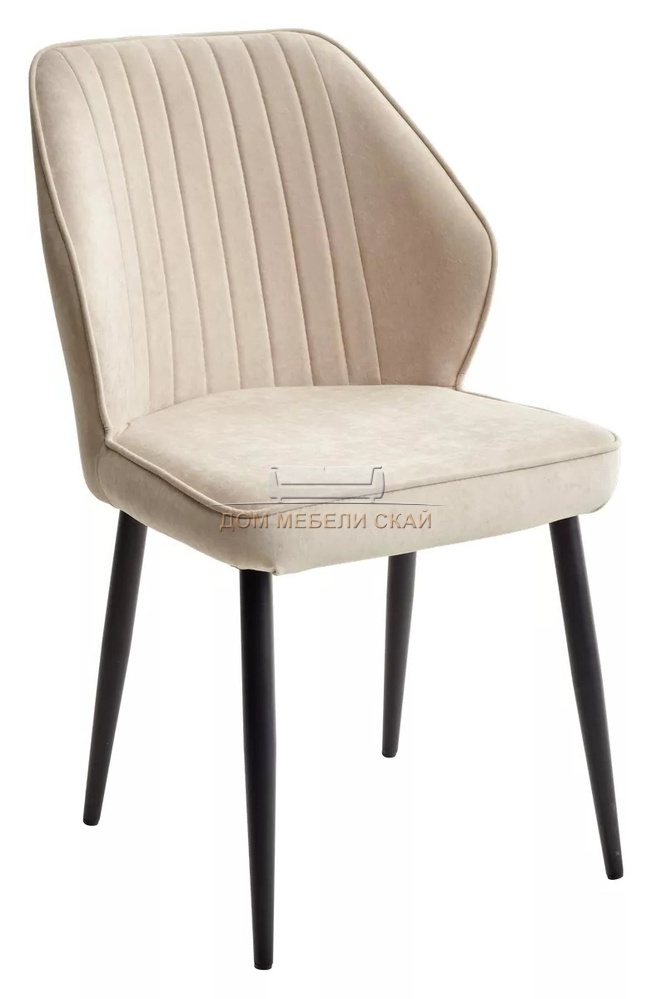 Стул VENA, велюровый бежевого цвета B3/черный