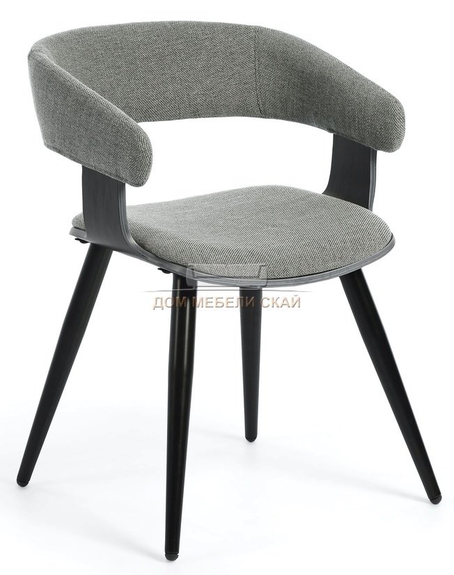 Стул-кресло Heiman, рогожка серого цвета