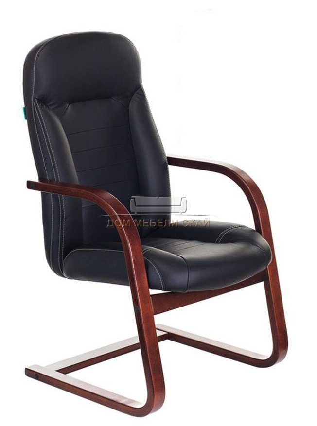 Кресло офисное T-9923WALNUT-AV, черная натуральная кожа