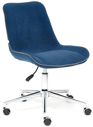 Офисное кресло Style, флок синий 32