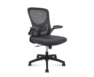 Кресло офисное Flex, черный пластик/серая сидушка/серая спинка