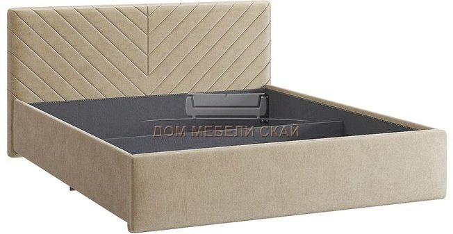 Каркас кровати 160x200 Сандра 2, карамельный велюр