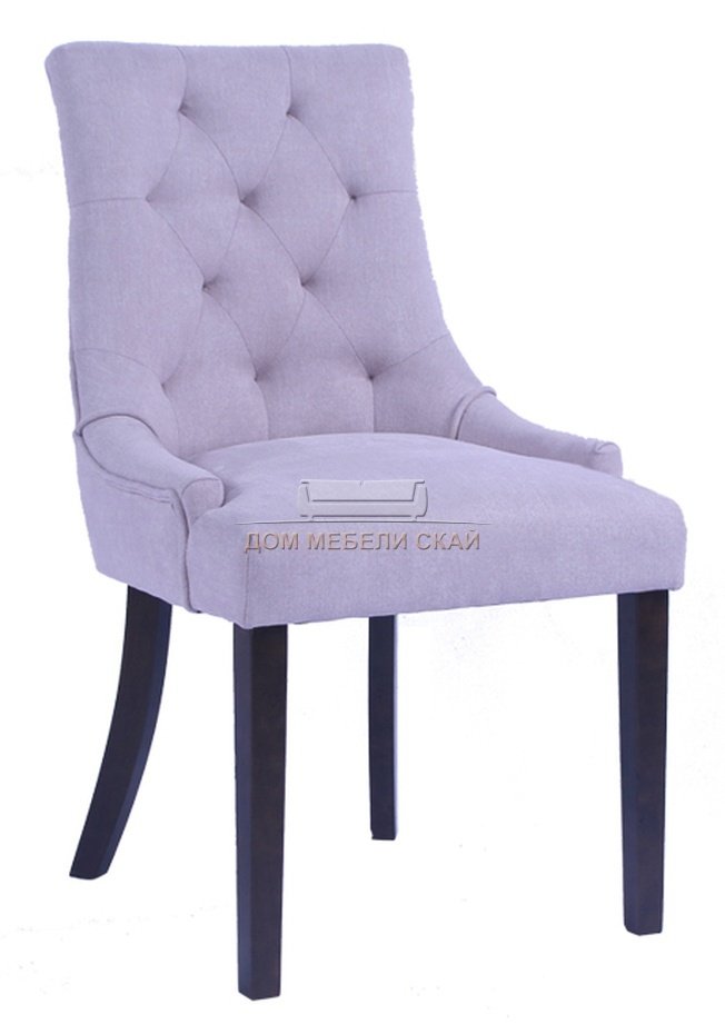 Стул деревянный мягкий CORAL, шенилл розового цвета