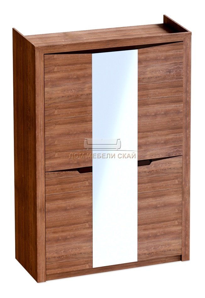 Шкаф 3-дверный Соренто с зеркалом, дуб стирлинг