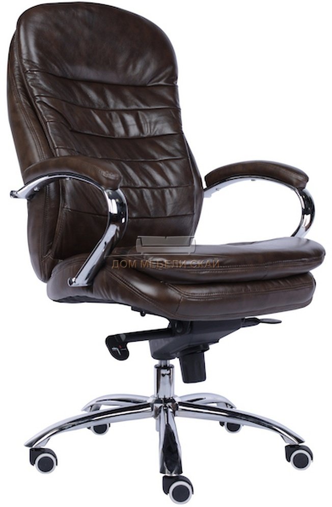 Кресло офисное Valencia M, кожа коричневая