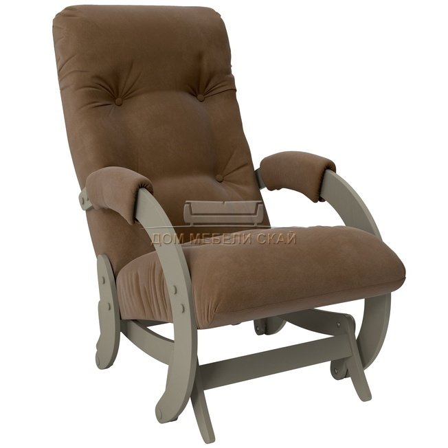 Кресло-глайдер Модель 68, серый ясень/verona brown