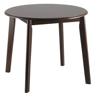 Стол обеденный круглый раздвижной Рондо D90, темный дуб