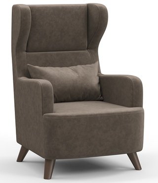 Кресло для отдыха Меланж, коричневое тк 144