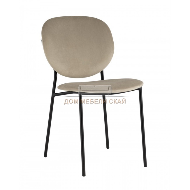 Стул Стенли, велюровый бежевого цвета