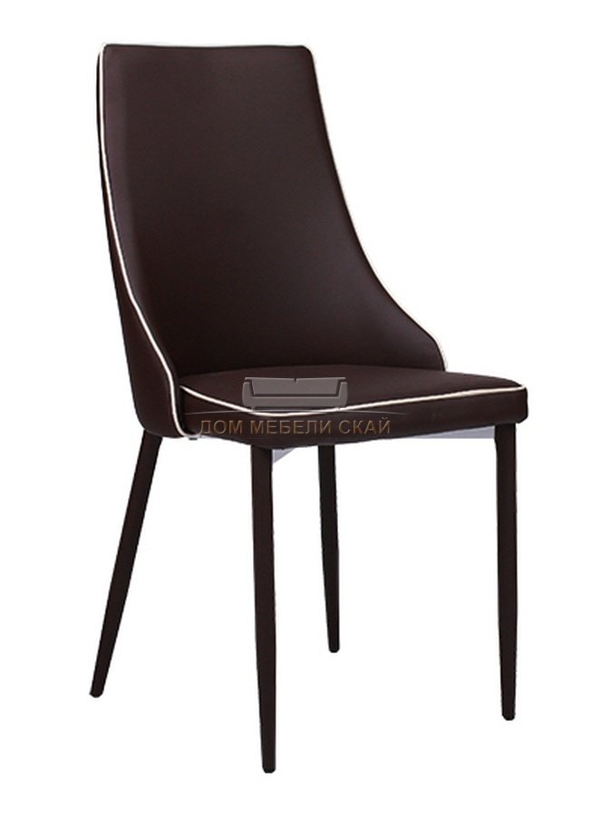 Стул POLO, экокожа коричневого цвета