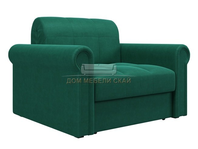 Кресло-кровать Палермо 800, изумрудный velutto 33