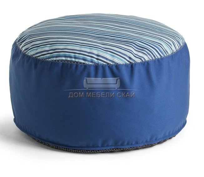 Пуф круглый Blue, синий