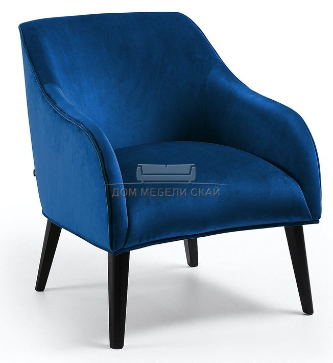 Кресло Lobby, темно-синий бархат