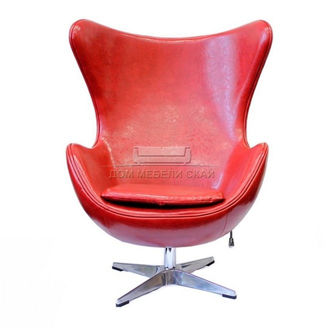 Кресло EGG CHAIR, красный/глянец