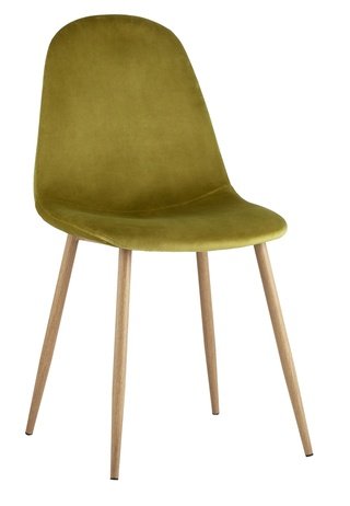 Стул Валенсия, велюровый желтого цвета