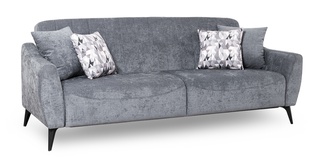 Диван-кровать Наоми, шенилл графитовый серый ТД 482