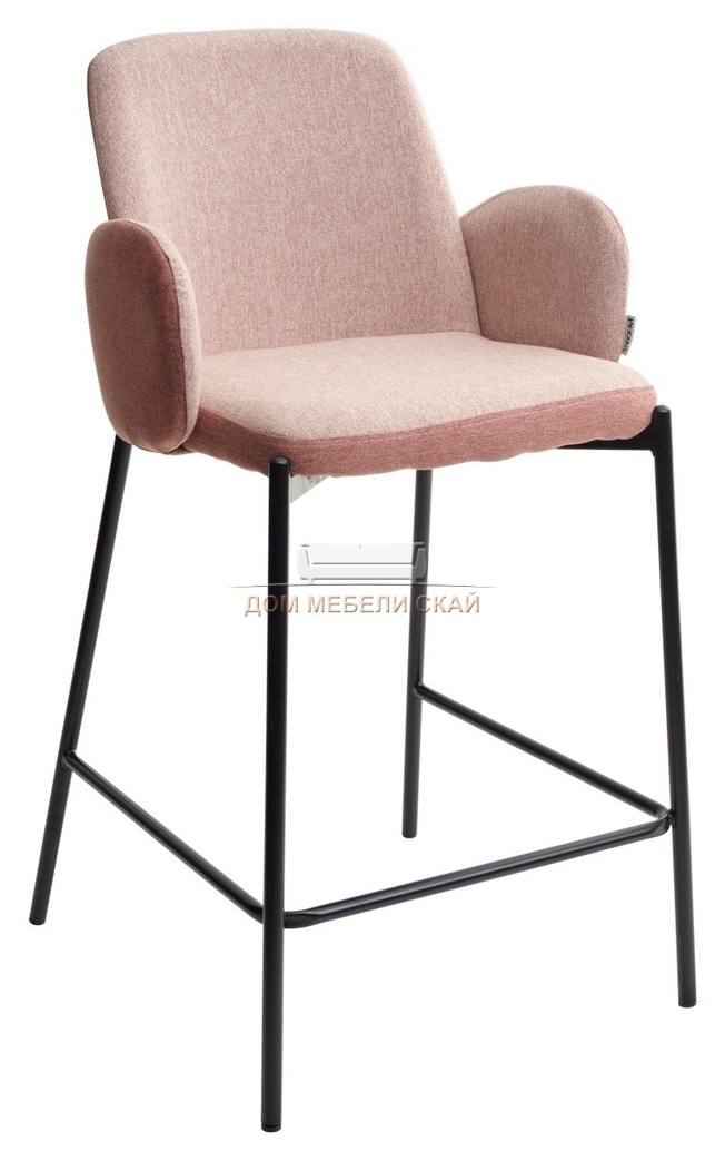 Полубарный стул NYX, рогожка розового цвета