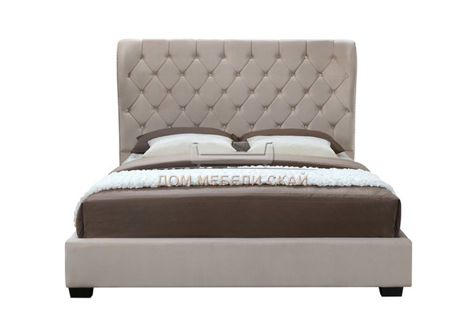 Кровать двуспальная 180х200 INFI2971 с ПМ, бежевый